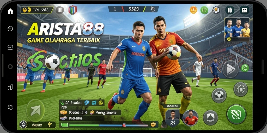 Tampilan gameplay menarik dalam game olahraga ARISTA88.