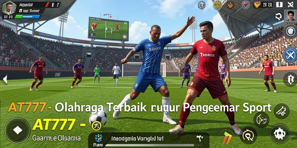 Screenshot gameplay AT777 menampilkan suasana pertandingan olahraga yang seru.
