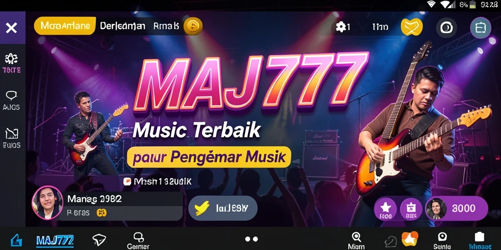 Screenshot gameplay MAJ777 yang menampilkan pemain beraksi dengan alat musik.