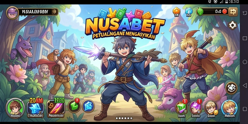 Menampilkan gameplay seru dalam dunia Anime yang penuh warna.
