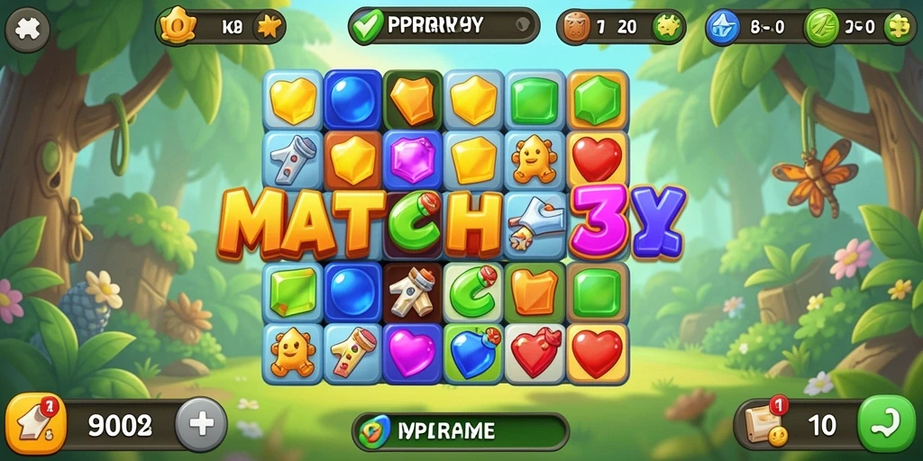 Screenshot menunjukkan gameplay seru dari PPRRYY dengan visual yang menawan.