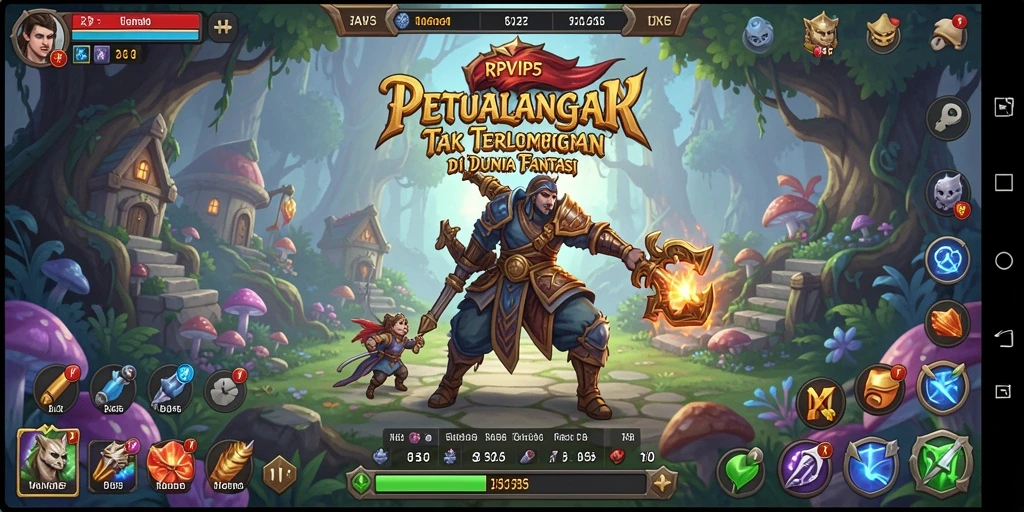 Menampilkan aksi seru dalam gameplay RPVIP5 yang penuh petualangan.