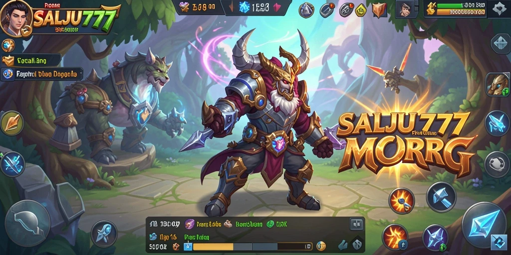 Tampilan gameplay SALJU777 yang menakjubkan dalam dunia fantasi.